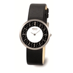 Boccia Black Carbon Fiber Titanium Round Case Watch - 3114-13