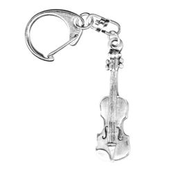Pewter Violin Musical Instrument Key Ring - 6141KP Pewter Violin Musical Instrument Key Ring - 6141KP