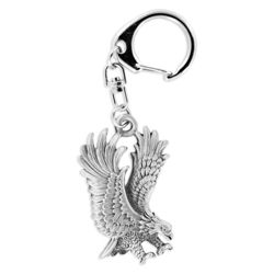 Eagle in Flight Pewter Key Ring - 8703KP Eagle in Flight Pewter Key Ring - 8703KP
