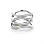 Wavy High Polish Stainless Steel Ring - R399 Wavy High Polish Stainless Steel Ring - R399