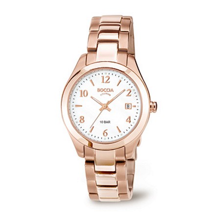 Boccia Rose gold Plated Titanium Ladies Watch - 3224-04 - Click Image to Close