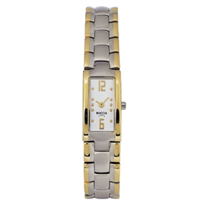 Ladies Boccia Two-tone All-Titanium Tank Watch - 3104-06