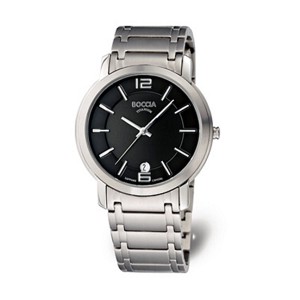 Boccia All-Titanium Black Face Men's Watch - 3552-02