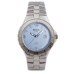 Boccia Baby Blue Dial All-Titanium Watch - 3503-01
