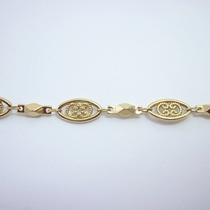 Filigree Link - 18kt Layered Gold Chain