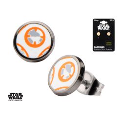 BB8 Star Wars Stainless Steel Studs - SW7BBER01 BB8 Star Wars Stainless Steel Studs - SW7BBER01
